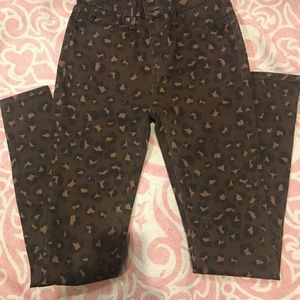 Animal print Denizen jeggings